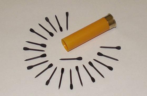 20 gauge flechettes, 1" darts, 6 each