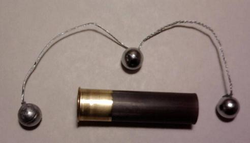 20 gauge ball and chain round, 6 rounds
